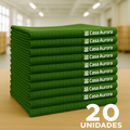 Kit com 20 Panos de Pratos 100% Algodão + Triturador De Alho Elétrico de BRINDE